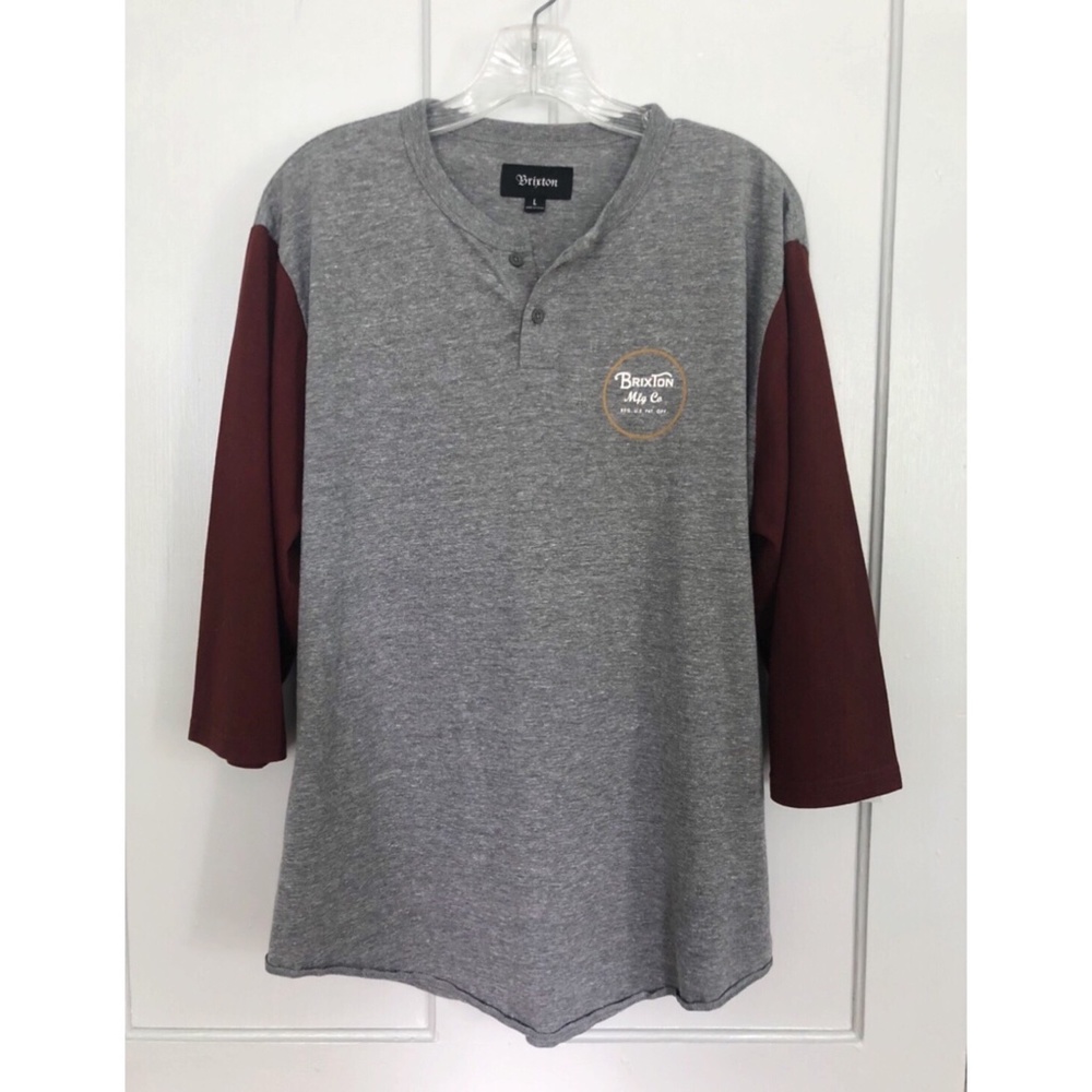 Men's Brixton Quarter Sleeve T-Shirt - Large